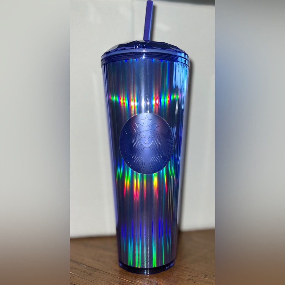 Starbucks Fall 2022 Periwinkle Kaleidoscope Dome Venti Tumbler 24 Oz Cold Cup